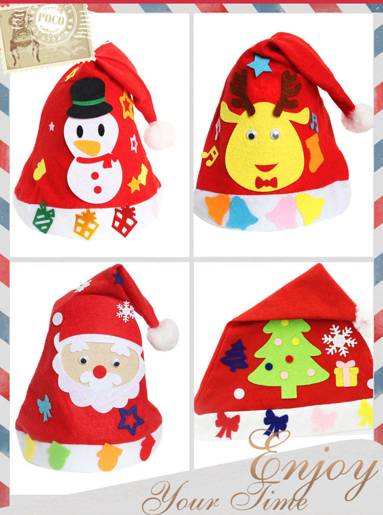 DIY Christmas Hat Christmas Children's Nursery School Christmas Necessities and Children's Christmas Hat DIY Christmas Hat Christmas Children's Nursery School Christmas Necessities and Children's Christmas Hat
